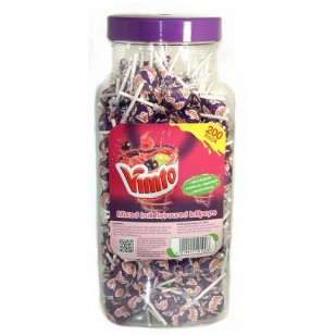 Vimto Lollipops Lollies MIXED Fruit Flavours Suitable Vegetarians TUB 200 Vimto Lollipops Lollies MIXED Fruit Flavours Suitable Vegetarians TUB 200